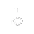 Oval Dining Table with Luxury Fenix Top Made in Italy - Dollars Viadurini