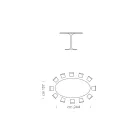 Oval Dining Table with Luxury Fenix Top Made in Italy - Dollars Viadurini