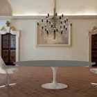 Oval Dining Table with Luxury Fenix Top Made in Italy - Dollars Viadurini