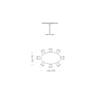 Oval Dining Table with Luxury Fenix Top Made in Italy - Dollars Viadurini