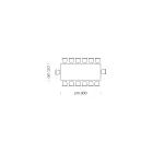 Dining Table in Laminam and Steel Base Made in Italy – Ezzellino Viadurini