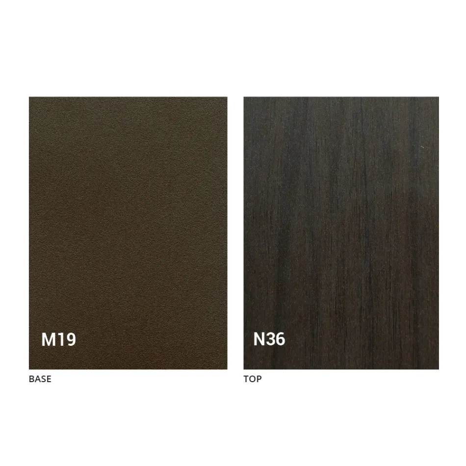 Modern Folding Dining Table in Wood and Metal Made in Italy - Menelao Viadurini