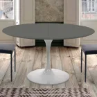 Round Dining Table Extendable Up to 170 cm Made in Italy - Dollars Viadurini