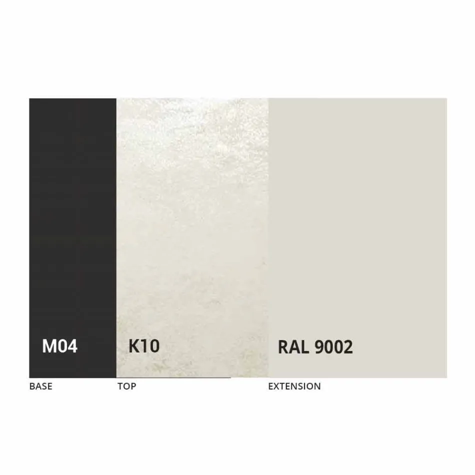 Round Extendable Dining Table in Laminam Ceramic Made in Italy - Lupetto Viadurini