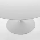 Round Dining Table with Laminate Top Made in Italy - Dollars Viadurini
