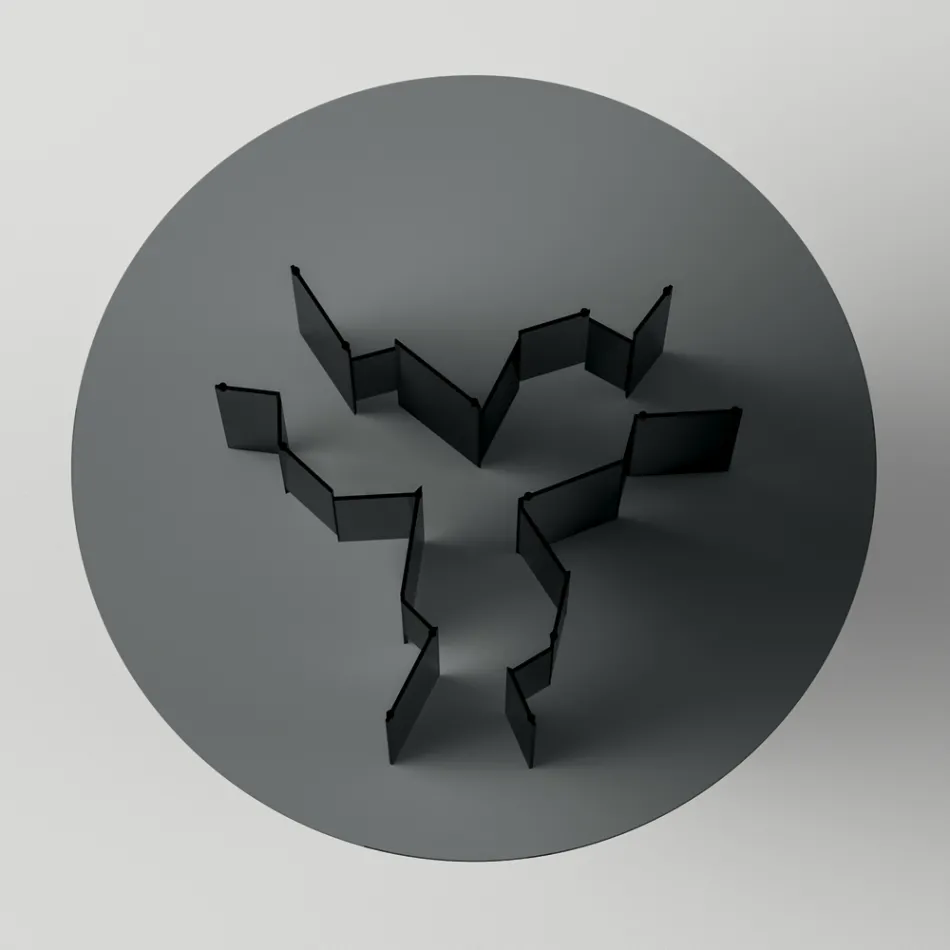 Round Dining Table in Extra-clear or Smoked Glass Made in Italy - Thommy Viadurini