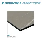 Round Dining Table Metal and Laminated Hpl Made in Italy - Bastiano Viadurini