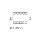 Fixed Living Room Table with Debarked Edge Made in Italy - Holidays Viadurini