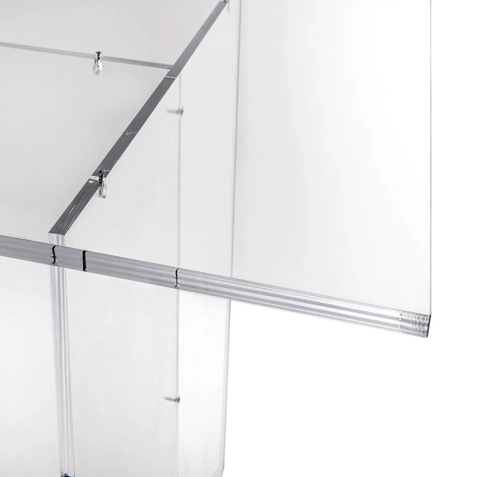 Selenia Minimalist Design Table in Transparent Plexiglass Made in Italy Viadurini