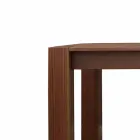 Extendable design table up to 260cm in Jacob oak Viadurini