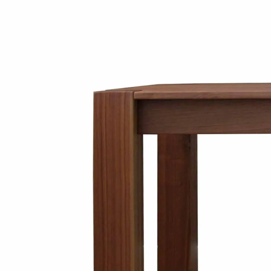 Extendable design table up to 260cm in Jacob oak Viadurini