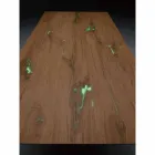 Extendable Design Table Up to 294 cm in Wood and Metal Made in Italy - Nuzzo Viadurini