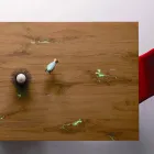 Extendable Design Table Up to 294 cm in Wood and Metal Made in Italy - Nuzzo Viadurini