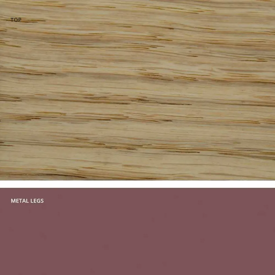 Design table in solid wood produced in Italy, Wilmer Viadurini