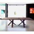 Modern design wood table 240x120 cm made in Italy Tree