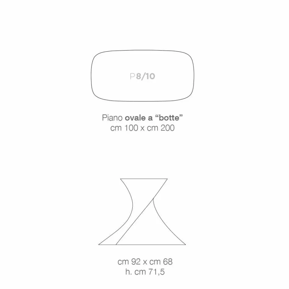 Modern design ceramic glass table made in Italy, Clark Viadurini