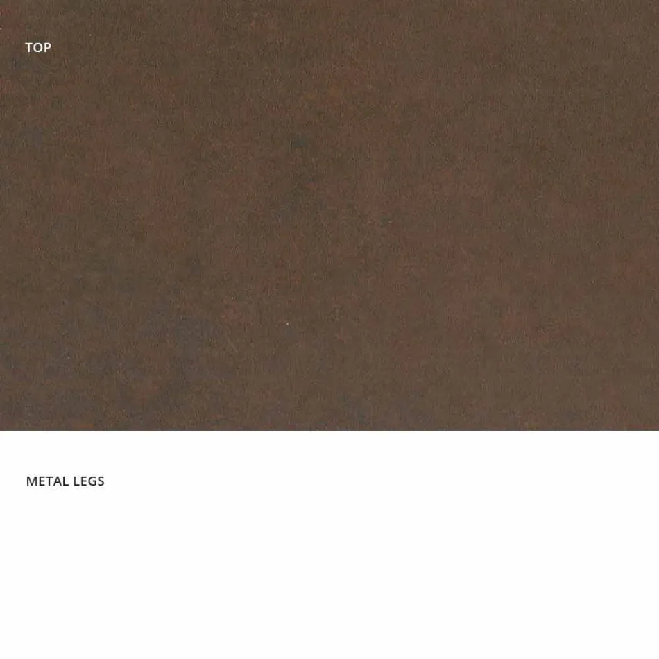 Modern design ceramic glass table made in Italy, Clark Viadurini