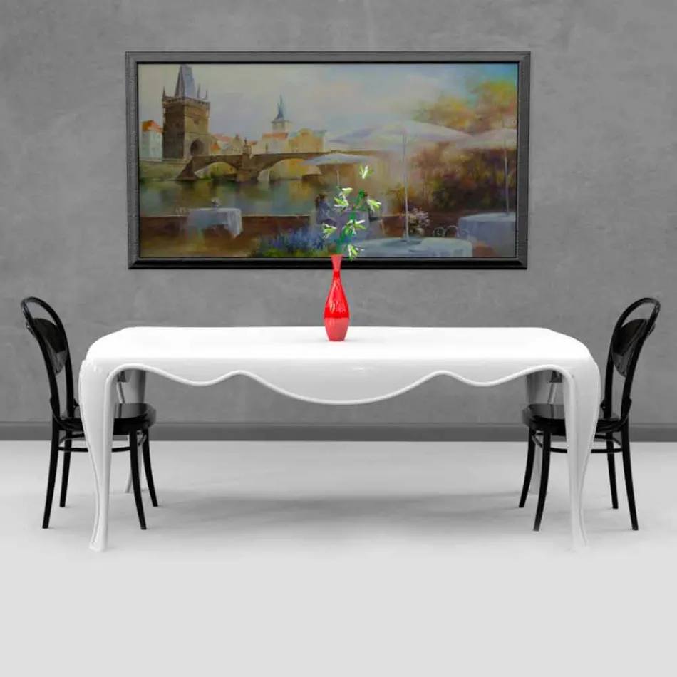 Miazzina table of modern design produced in Italy Viadurini