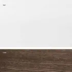 Extendable table made of glass and solid wood made in Italy, Dimitri Viadurini