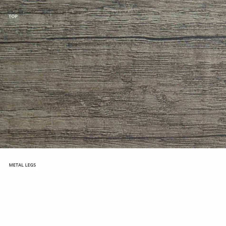 Modern extensible table made of made in Italy melamine wood, Wilmer Viadurini