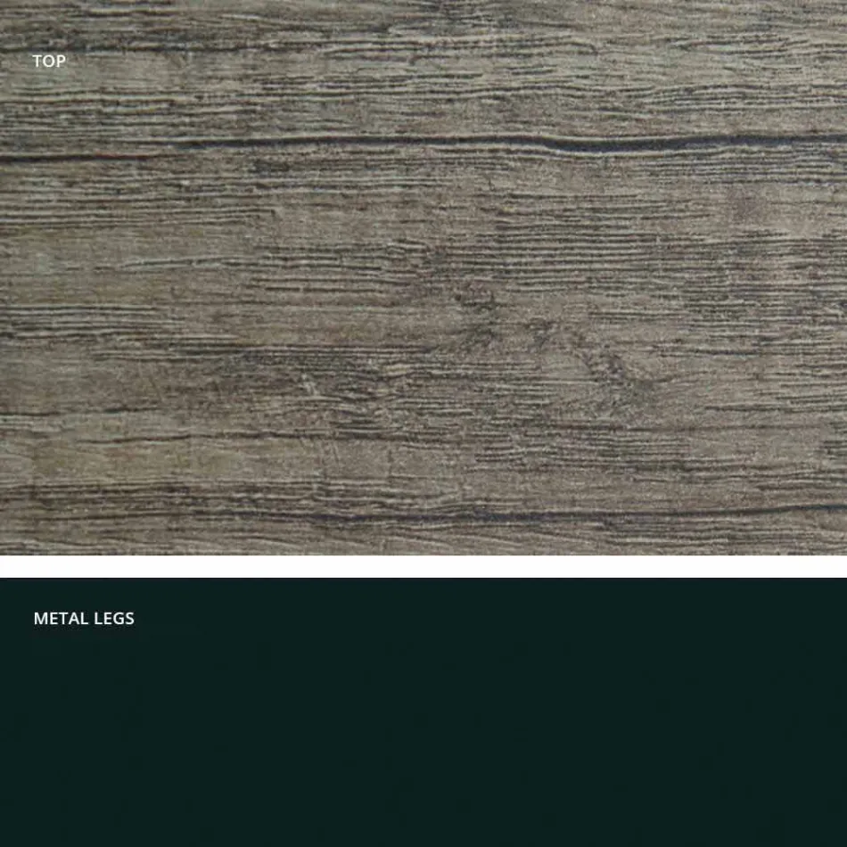 Modern extensible table made of made in Italy melamine wood, Wilmer Viadurini