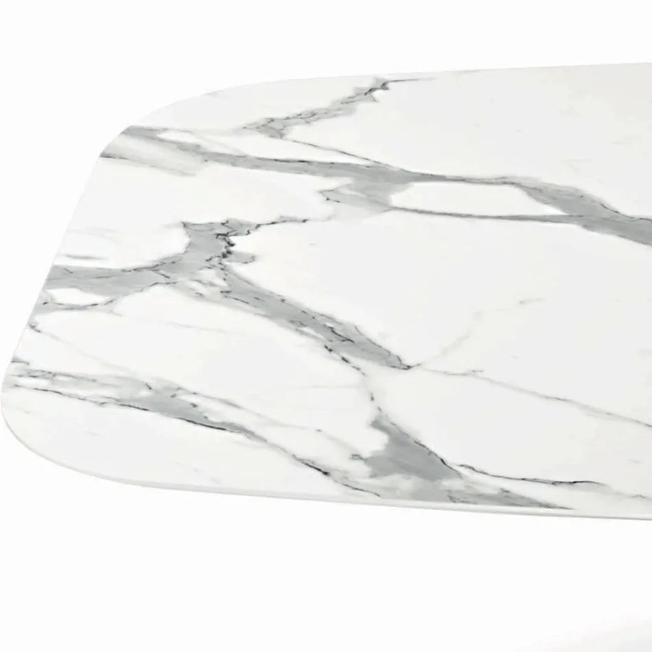 Fixed Barrel Table with Laminate Top Made in Italy - Settimmio Viadurini