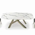 Fixed Barrel Table with Laminate Top Made in Italy - Settimmio Viadurini