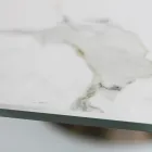 Fixed Table with Steel Base and Ceramic Top Made in Italy - Trousers Viadurini