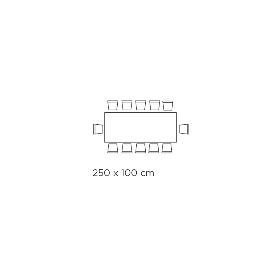 Fixed Table with Steel Base and Ceramic Top Made in Italy - Trousers Viadurini