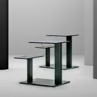 Garden Table with Aluminum Seat Made in Italy - Plinto by Varaschin Viadurini