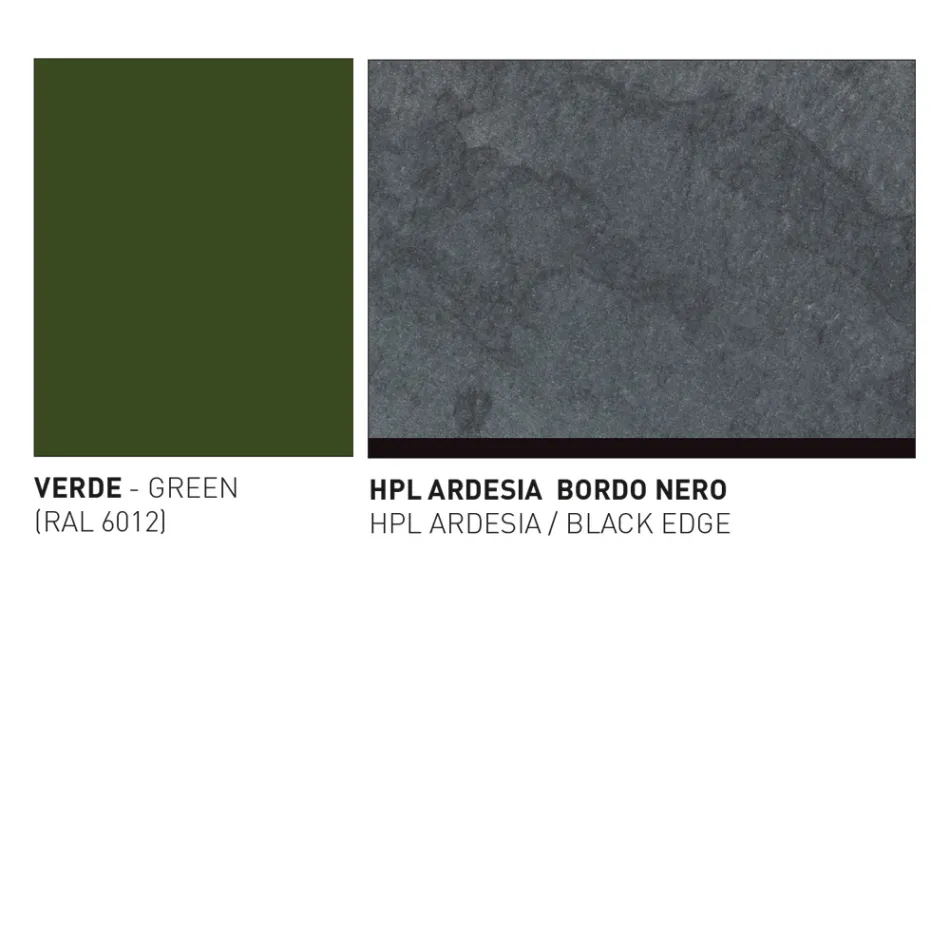 Garden Table with Aluminum Seat Made in Italy - Plinto by Varaschin Viadurini