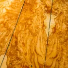 in olive wood table and Portofino VGnewtrend round glass Viadurini