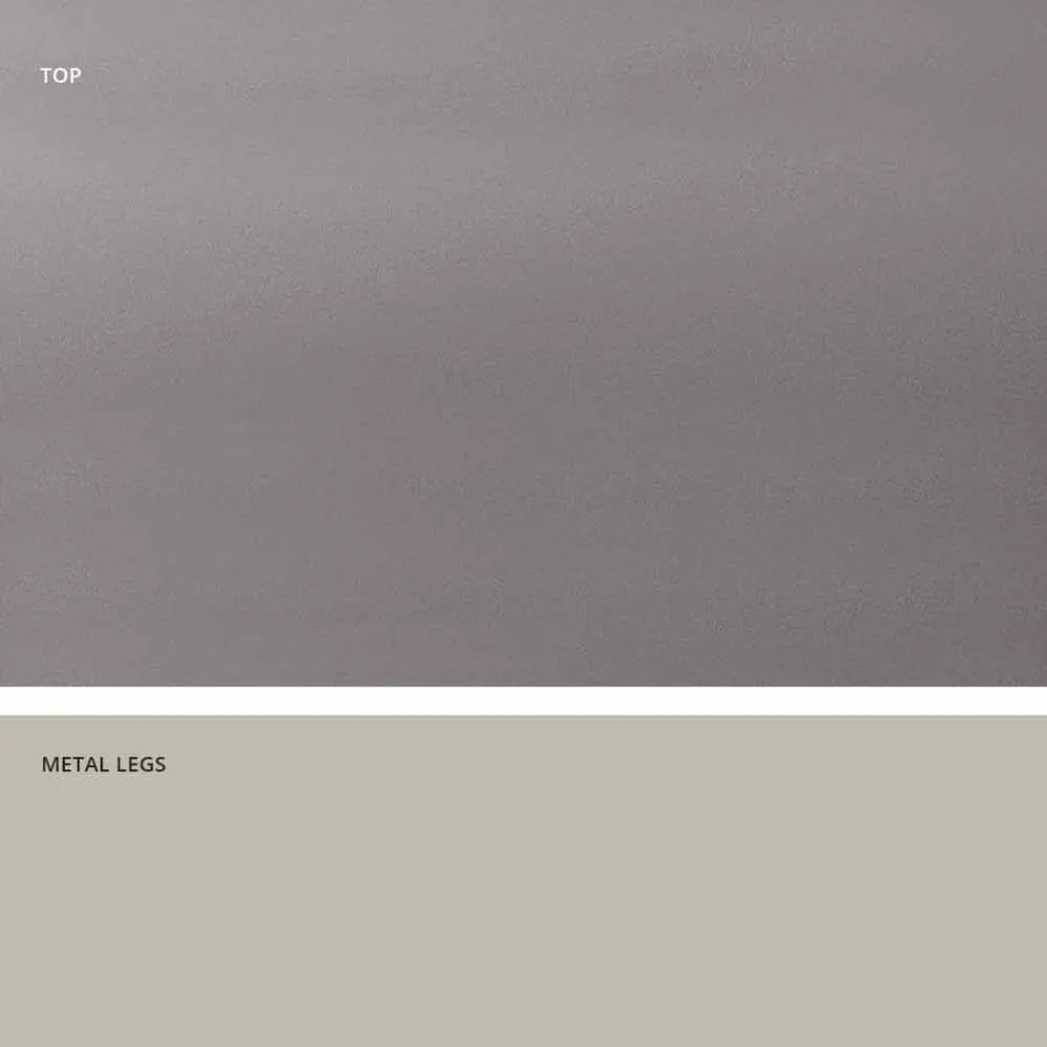 Tempered glass table of modern design produced in Italy, Clark Viadurini