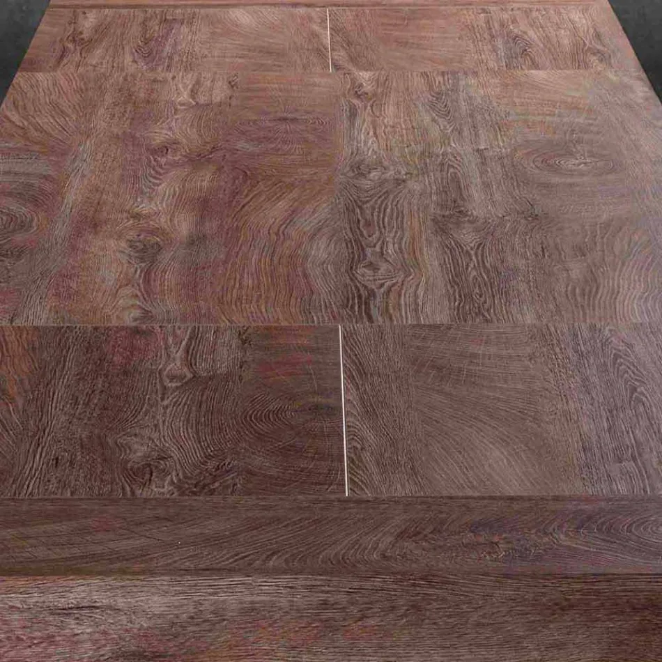 Modern Extendable Table Up to 260/280 cm in Wood and Metal - Teramo Viadurini