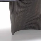 Modern table with marble effect stoneware top made in Italy, Adrano Viadurini