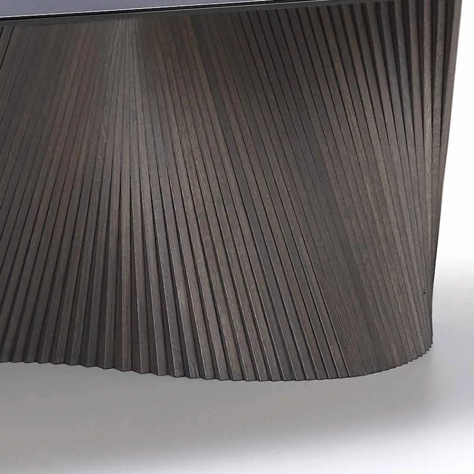 Modern table with marble effect stoneware top made in Italy, Adrano Viadurini