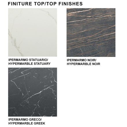 Rectangular Modern Table in Steel and Marble Made in Italy – Settimmio Viadurini