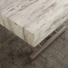 Extending table or table with piano in melamine Palau Viadurini