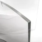 Oval Table in Transparent Plexiglass Made in Italy - Gabriela Viadurini