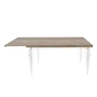Extendable Dining Table to 255 cm in Plexiglass and Wood Made in Italy - Francoise Viadurini
