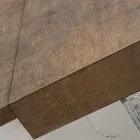 Extendable Dining Table to 255 cm in Plexiglass and Wood Made in Italy - Francoise Viadurini