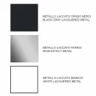 Extendable Dining Table Up to 294 cm in Gres and Metal Made in Italy - Nuzzio Viadurini