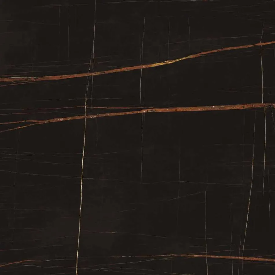 Extendable Dining Table Up to 294 cm in Gres and Metal Made in Italy - Nuzzio Viadurini