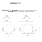 Extendable Dining Table up to 300 cm in Oak Made in Italy - Antonino Viadurini
