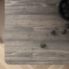 Fixed Dining Table in Metal and Stratified Hpl Made in Italy - Bastiano Viadurini