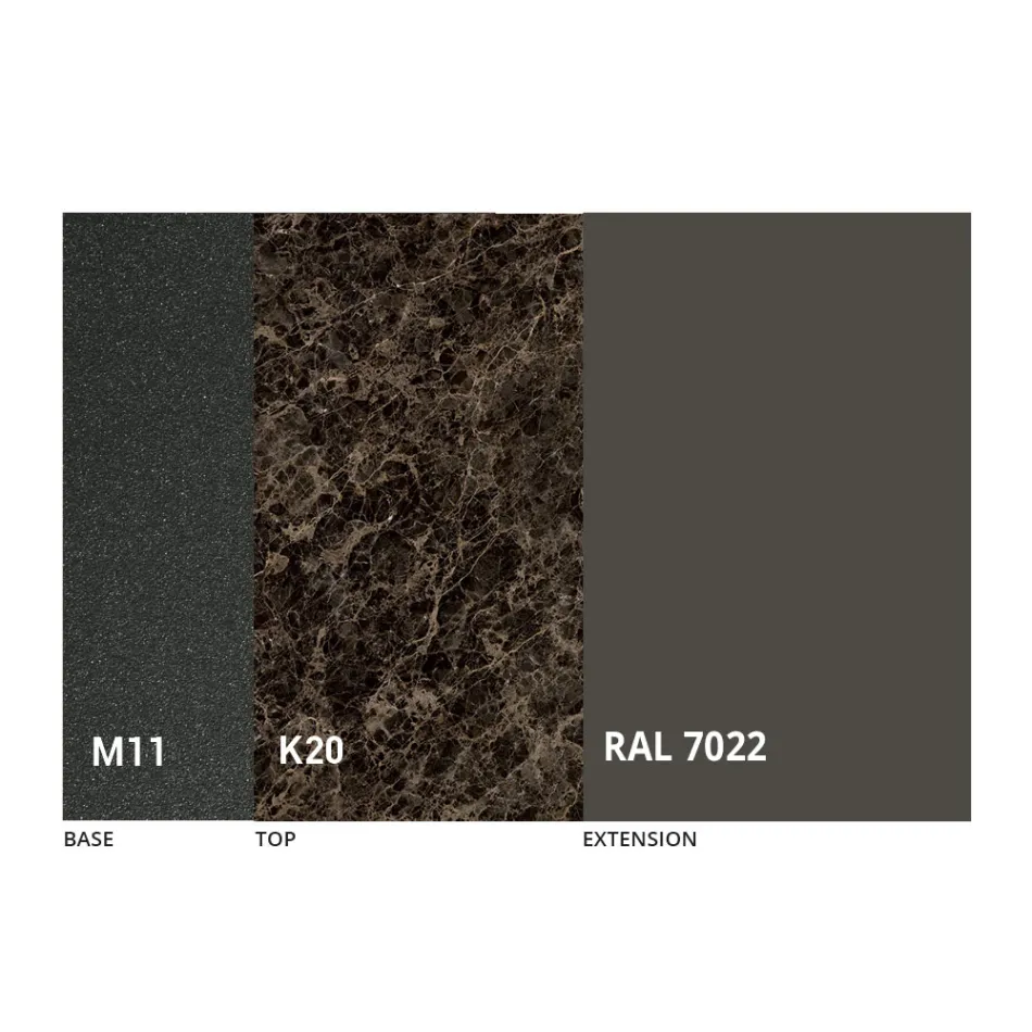 Round Dining Table with Extendable Top to 180 cm Made in Italy - Muschio Viadurini