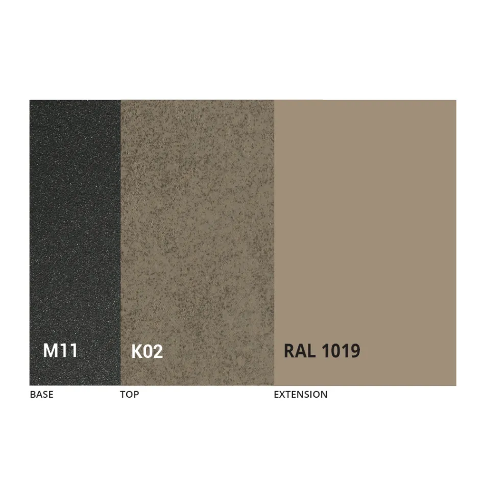 Round Dining Table with Extendable Top to 180 cm Made in Italy - Muschio Viadurini