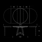 Round Dining Table Extendable to 270 cm in Ceramic Made in Italy - Muschio Viadurini