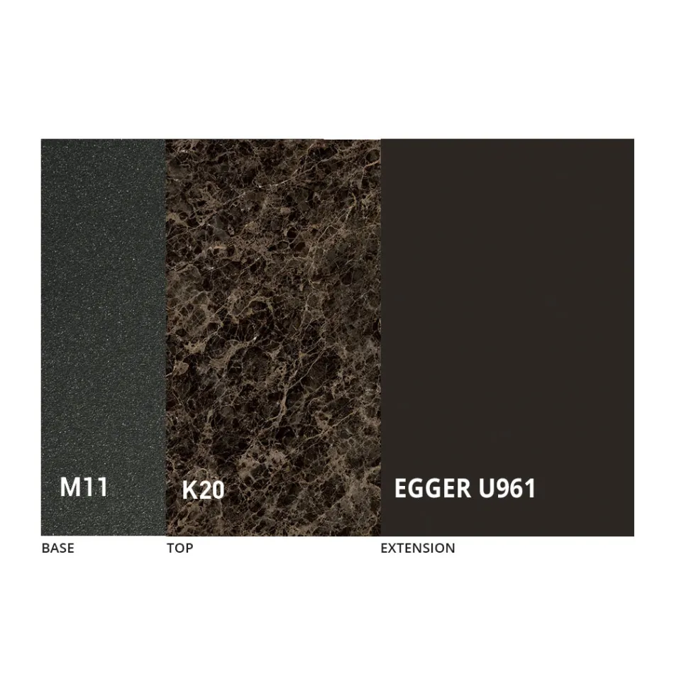 Round Dining Table Extendable to 270 cm in Ceramic Made in Italy - Muschio Viadurini