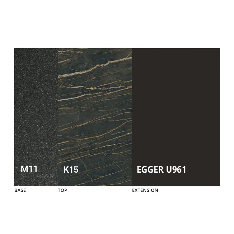 Round Dining Table Extendable to 270 cm in Ceramic Made in Italy - Muschio Viadurini